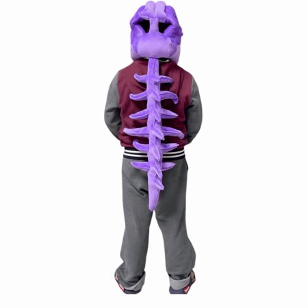 Dinosaur Skeleton Plush Hood Toy Wearable Funny Bone Head Costume Soft Stuffed Dinosaur Mask Toy Novelty Gag Gift Plush Figure for Display & Play