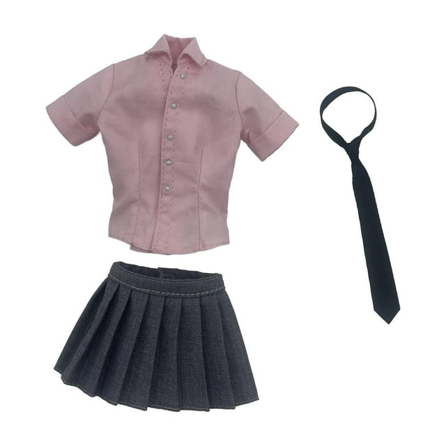 Ropa para Modelos de Figura 1/6 Strade Fareast Limited camisa y falda rosa