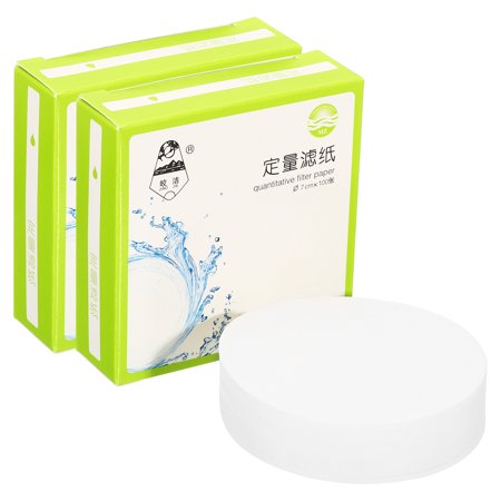 Uxcell 200Pcs 7cm Quantitative Filter Paper Circles  Medium Speed Round Laboratory Filter Paper