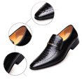 thumbnail image 5 of Xiaoxatg Men's Leather Shoes Modern Ballroom Dance Indoor Training Footwear Elegant Style Comfortable Fit 11 Black, 5 of 9