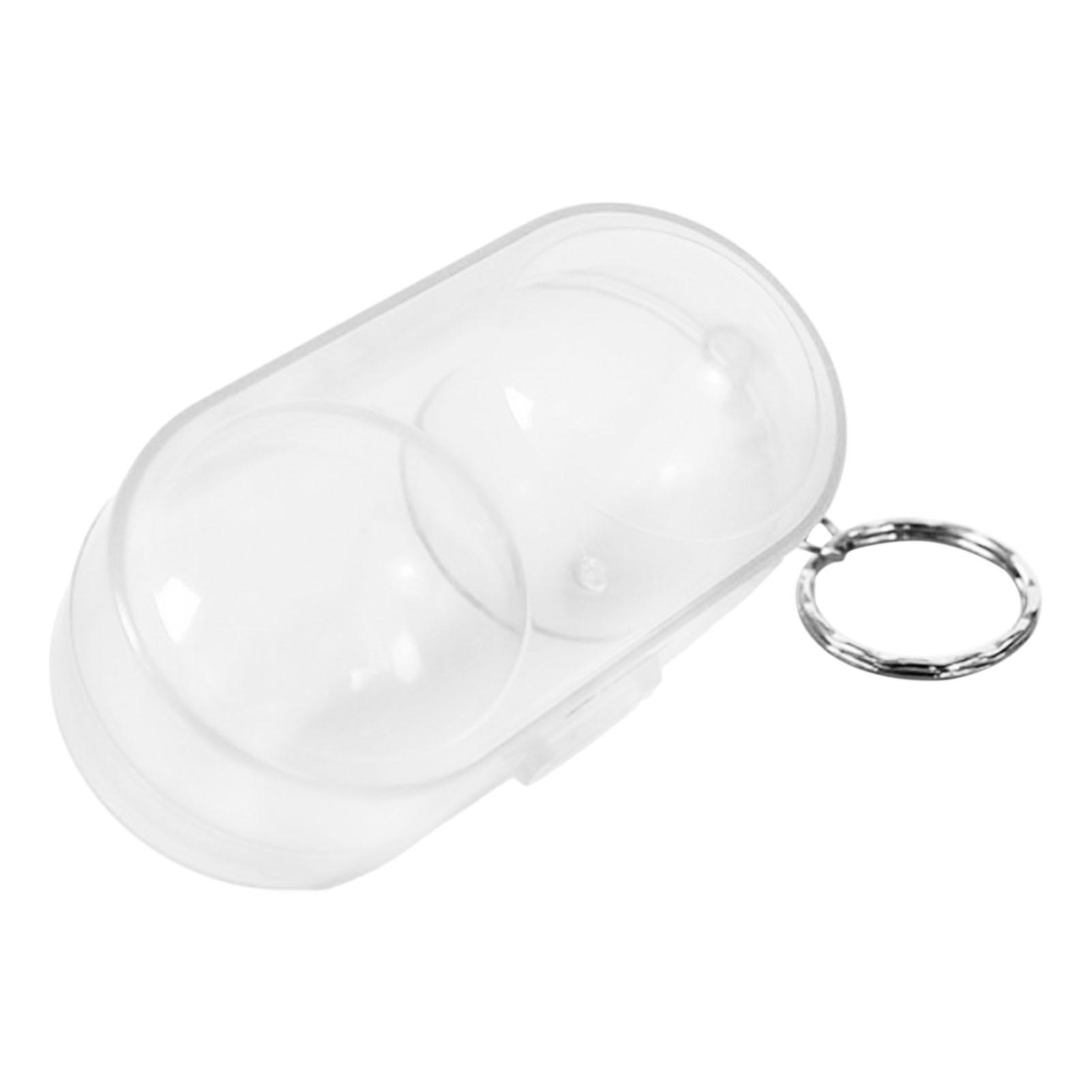 Ping Pong Ball Holder Pong Ball Container With Chain Hold 2 Balls High Hardness Table Tennis