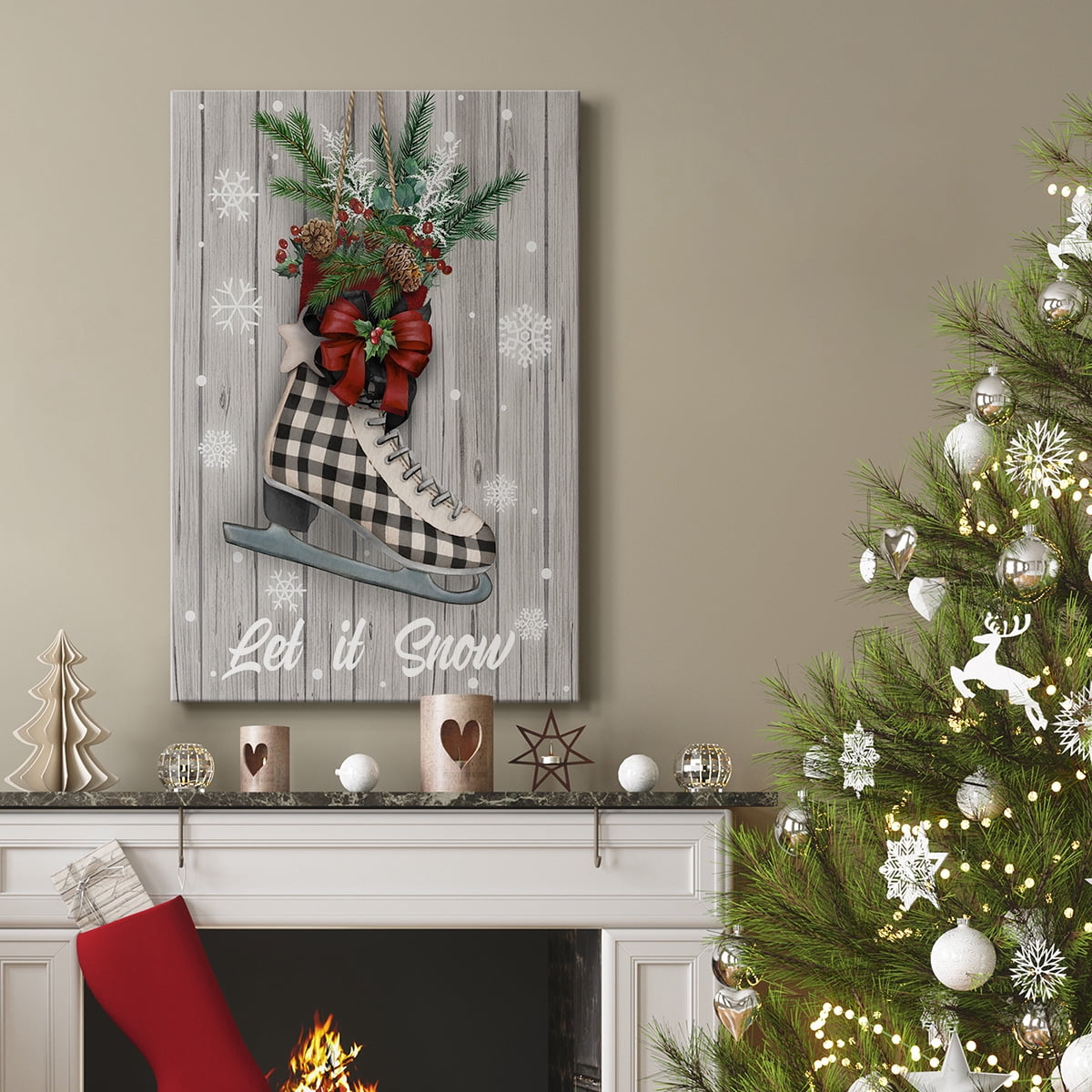 Christmas Skates- Gallery Wrapped Canvas