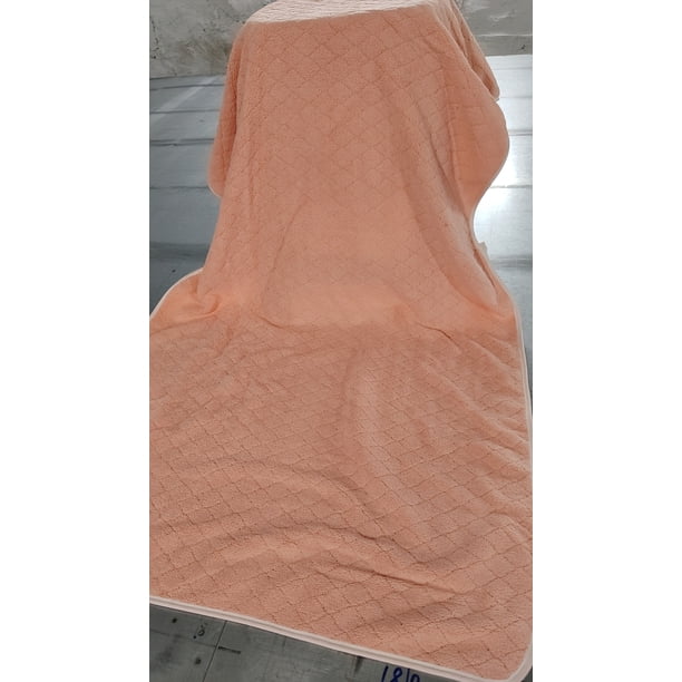Xiao Hua 2 toallas absorbentes de forro polar coral, multiusos para baño, gimnasio, ducha, deportes y como toalla. Resiste diversas situaciones sin esfuerzo. 70 x 140 cm (naranja-rosa).