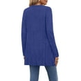 thumbnail image 6 of Fantaslook Fall Cardigan for Women Long Sleeve Open Front Cardigan Casual Button Down Coat with Pockets, 6 of 9