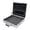 Silver White, variant on 15.6 Inch Locking Briefcase, Laptop Hard Case with Dual 3-Digit Combination Locks, Business Attache Case with Detachable Shoulder Strap