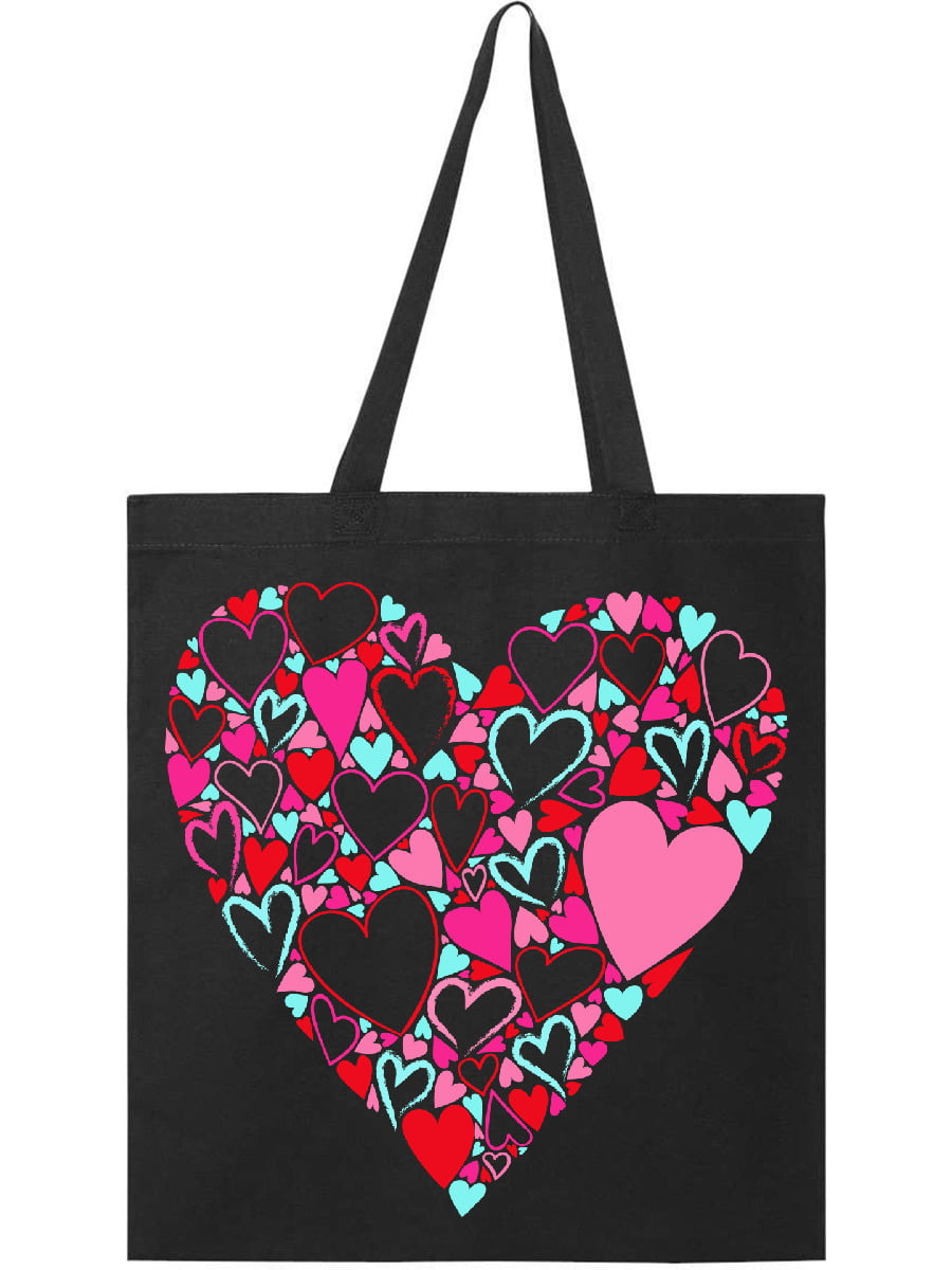 Love Red Valentine's Day Shopper Shoulder Heart Of Hearts Large Beach Tote Bag 