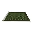 thumbnail image 2 of Ahgly Company Machine Washable Indoor Rectangle Checkered Turquoise Blue Modern Area Rugs, 2' x 3', 2 of 4