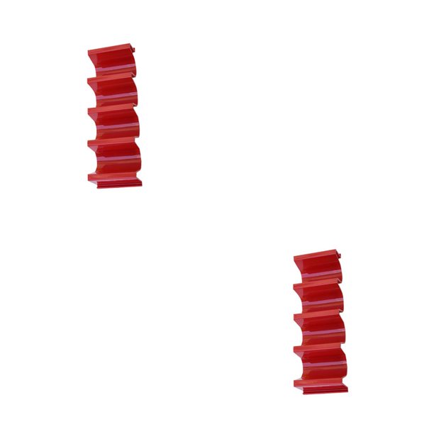 Soporte para tacos Naiovety tipo plástico en forma de onda 2piezas Rojo