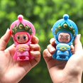 thumbnail image 2 of Chinese Peking Sichuan Opera Makeup Changing Figure Doll Key Holder Toy Pendant, 2 of 4