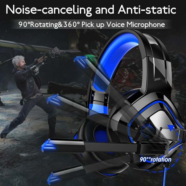 TSV Gaming Headset for PC PS4 Xbox One Headset with Microphone