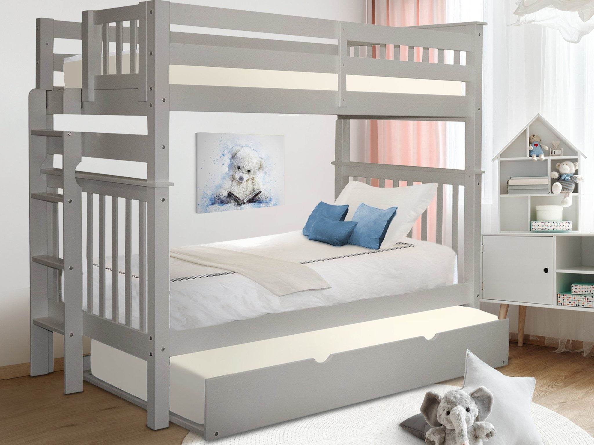 Bedz King Tall Bunk Beds Twin Over, Twin Over King Bunk Bed