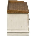 thumbnail image 4 of Morgan Creek White Storage Hall Bench, 4 of 7
