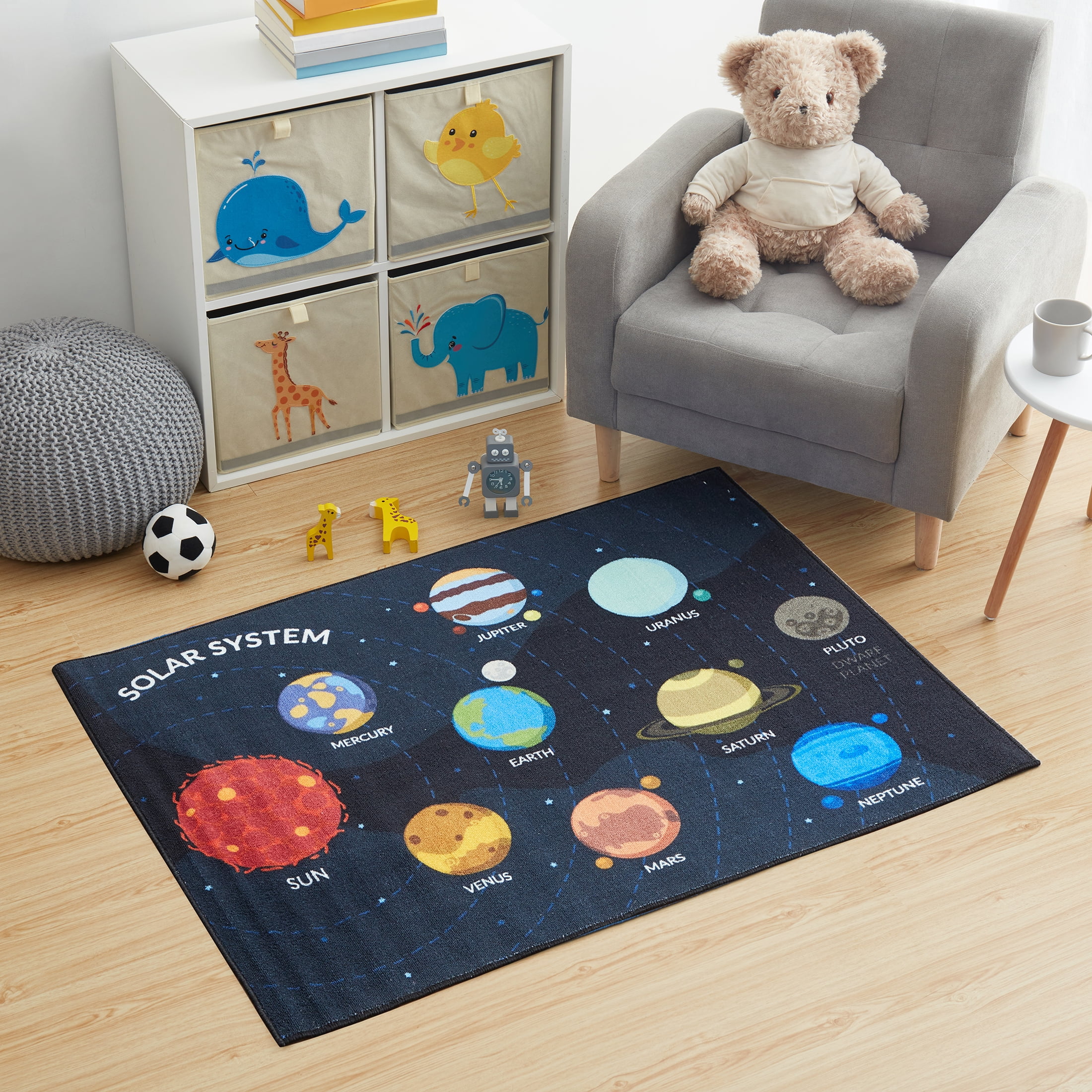 Hopscotch Alphabet Sea Educational Indoor Playmat Rug - 36 x 48