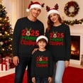 thumbnail image 4 of AWZXDE Christmas Pajamas Pyjama Tuxedo pour Famille Imprimé Lettre Manches Longues Col Rond Chandail à Capuchon Homme,TTG, 4 of 6