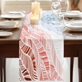 thumbnail image 3 of Table Runners 72 Inches Long Dress Scarves, Ombre Orange Blue Farmhouse Kitchen Table Runner, Coffee Tablerunners, Summer Coastal Ocean Sea Beach Wave 18x72 Inch, 3 of 9