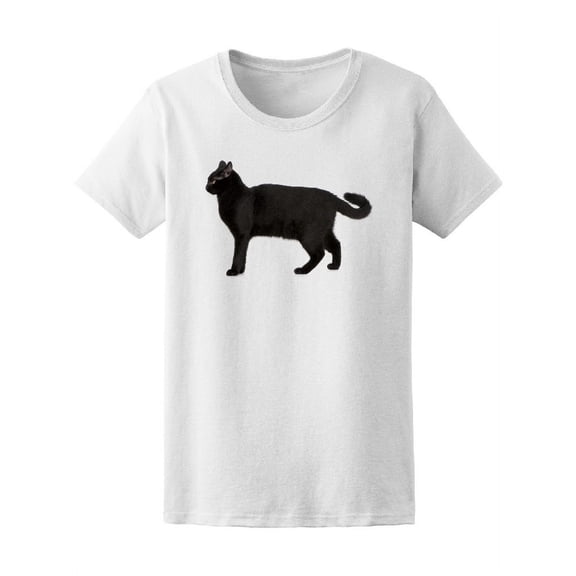 Black Cat Profile Tee Women's -Image by Shutterstock