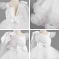 thumbnail image 7 of IBTOM CASTLE Toddler Baby Girls Shiny Sequin Heart Pageant Dress Sequins Heart Tulle Tutu Dress Flower Wedding Princess Birthday Party Prom Gown 12-18 Months White, 7 of 7