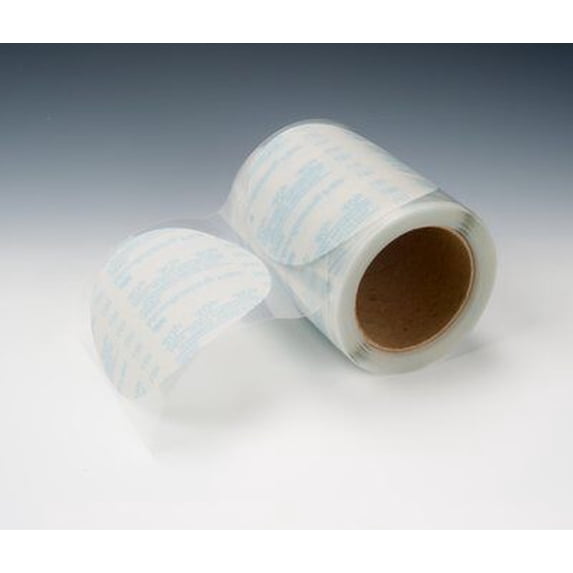 3M Microfinishing PSA Film Disc Roll 366L, 60 Mic, 5 in x NH, Die 500X, 125 discs per roll, 4 per case