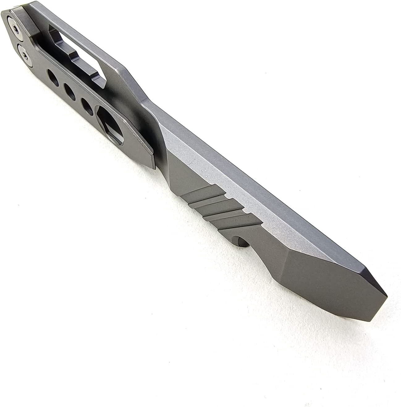 ABPETE Titanium Pry Bar Outdoor Prybar EDC Wrench Bottle Opener Multi-function tool with Pocket Clip