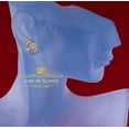 thumbnail image 4 of 10K Real Yellow Gold Real Diamond 0.10CT Men's/Women's Stud Micro Earring, 4 of 12