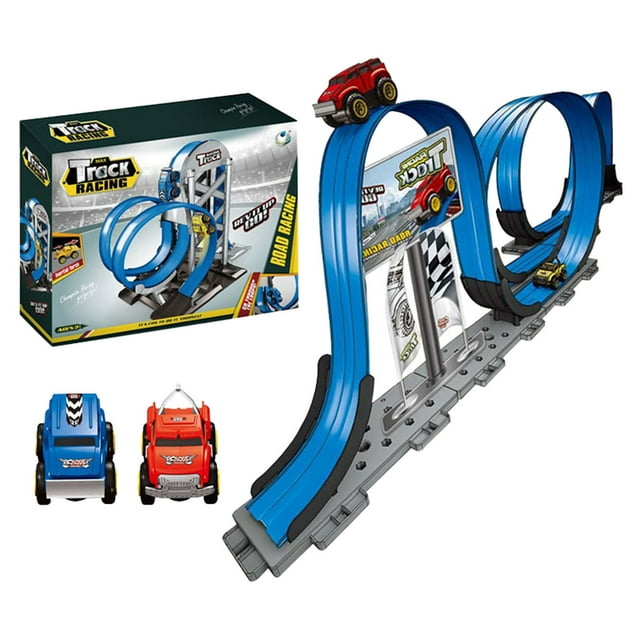 Hearth & Gear DIY Inertial Suspension Racing Car Track Levitation Train Does Not Derail Levitation Track Toy Car Educational Assembly Toy For Kid Wall Car Remote Control Girl Remote Control Car Solar