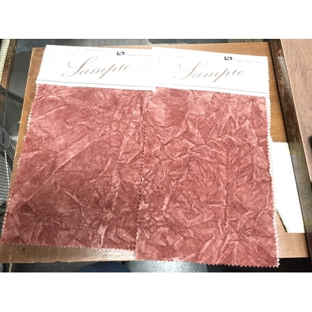 Crushed Flocking Velvet Upholstery/Curtain Fabric 10 Colors 60" by The Yard (DUSTY ROSE)