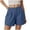 Blue, variant on vigerkar Women's Summer Casual Linen Bermuda Shorts Baggy Comfy Lightweight Buttons Straight Leg Shorts with Pockets Grey, S
