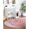 thumbnail image 3 of Traditional Rine Collection Area Rug 7'6"x10'6" Oval - Red, 3 of 5