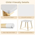 thumbnail image 3 of INFANS Kids Table and Chair Set, Wooden Toddler 3-Piece Desk for Playing Eating Drawing Reading Art Crafts, Ideal Children Furniture for Kindergarten Classroom, 3 of 9