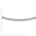 thumbnail image 3 of 925 Sterling Silver Fancy Necklace Chain Shimmer 36 inch 155 Stone CZ Riviera 7 mm, 3 of 3