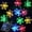 Multicolored, variant on LED Solar Snowflake String Lights Outdoor Christmas Decorations,Waterproof for Xmas Tree,Holiday, Wedding Party,Patio Decorations(Multicolored-23FT-50LED)