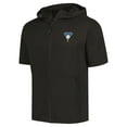 thumbnail image 2 of Men's Levelwear Black Arizona Diamondbacks Recruit Short Sleeve Full-Zip Hoodie, 2 of 3