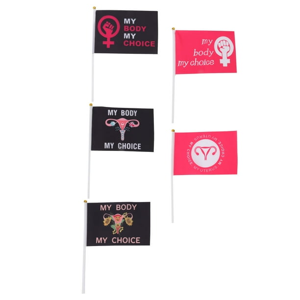 Bandera 10 Uds. Bandera De Los Derechos De Las Mujeres Bandera De Jardín Feminista Bandera De Jardín De La Ley Del Aborto Para Decoración De Patio Al Aire