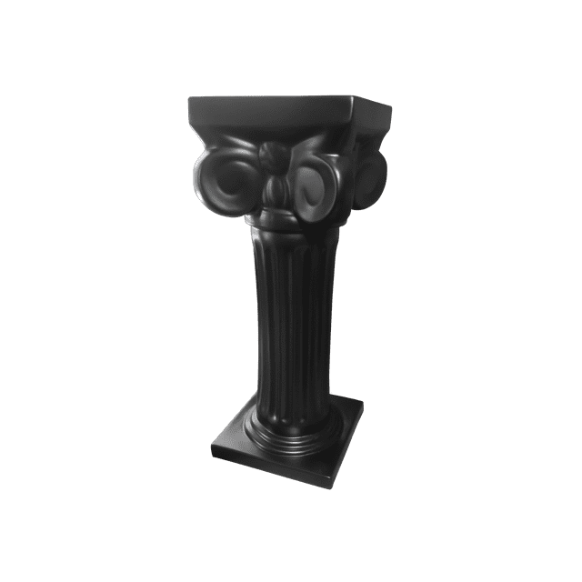 Pedestal de fibra de vidrio Marca FibraFormas modelo Roma Chocolate