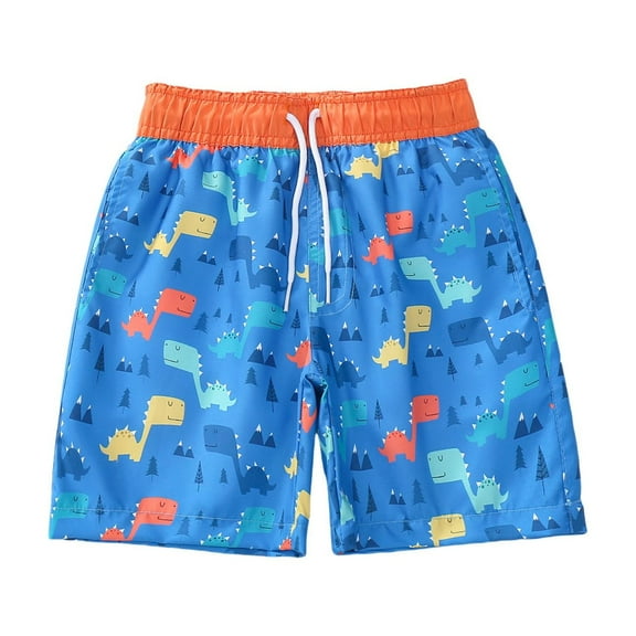 Ruyang Boy Swim Trunks Kids Board Shorts UPF 50 Sun Protection Swimsuits Vacation Swim Bottoms Beach Play Rash Guard
