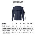 thumbnail image 5 of Hanes Beefy-T Long Sleeve Casual T-Shirt, Crewneck Everyday Casual Tee, Navy, M, 5 of 5