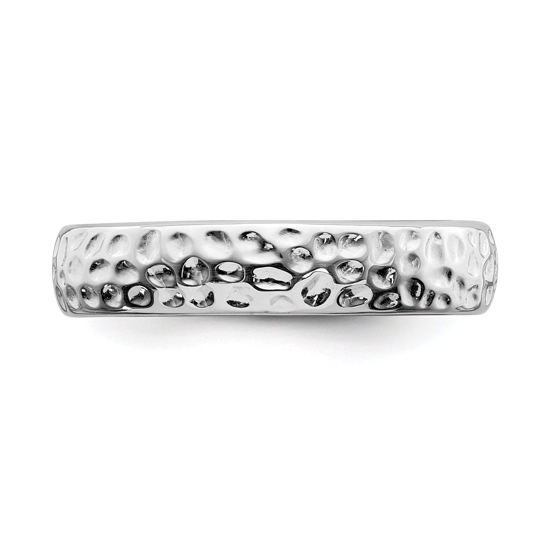 Stackable Expressions Sterling Silver Rhodium Ring