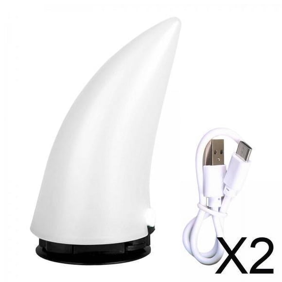 2 Cuernos De Iluminados Para Casco, Aptos Para Deportes Al Aire Libre, Motocicleta, Esquí, Color