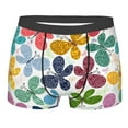 thumbnail image 4 of Goofa Colorful Butterflies Printed Men's Boxer Briefs Underwear, Moisture-Wicking Underwear, Trunk,Soft and Breathable Cotton Underwear-, 4 of 9