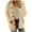 Khaki, variant on ZZwxWA Womens Sherpa Jacket Casual Lapel Fleece Fuzzy Button Down Casual Pocketed Coat Warm Winter Oversized Outwear Jackets