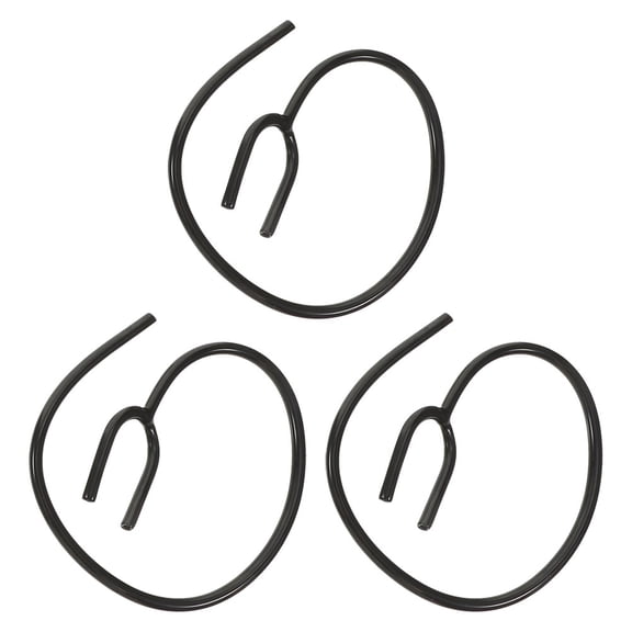 UPKOCH 3Pcs Stethoscope Extension Tubing Black Plastic for Reliable Auscultation