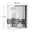 thumbnail image 2 of 5510PN Hinkley Lighting Nevis - One Light Bath Vanity in Traditional-Coastal Style - 4.5 Inches Wide by 7 Inches High, 2 of 6