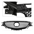 thumbnail image 2 of CROSSDESIGN Front Bumper Grille Grill Black Honeycomb Grille Fit for Mazda 6 Atenza 2017-2019, 2 of 12