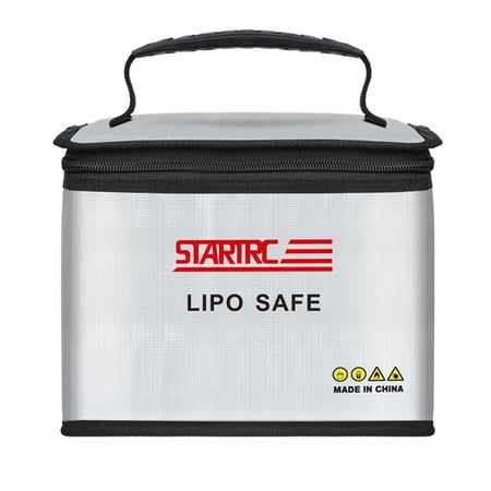 Protective Explosion-Proof Fireproof Protector Battery Storage Explosion-Proof Bag Battery Bag Safe GREY