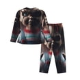 thumbnail image 2 of Lsque Chucky Pattern Long Sleeve Pajama Set for Women - Soft 2-Piece Sleepwear and Loungewear Set with Pockets, Comfy Nightwear, 2 of 8