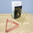 thumbnail image 2 of Desktop simple Iron Triangle bookshelf creative book stand style office magazine book storage rack, 2 of 4