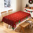 thumbnail image 2 of Nanqianyi Snowflake Cartoon Train Christmas Tablecloth,60"x84",Waterproof Stain Resistant, 2 of 6