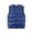 Navy Blue, variant on Godderr Kids Boys Girls Puffer down Vest Winter Warm Coat Outwear with Zip Quilted Vest Thicken Solid Color Sleeveless Vest for 3-4Y