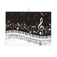 thumbnail image 1 of Balery Piano Keys With Musical Notes Alfombrilla de Secado para Cocina, 18x24 Pulgadas, Súper Absorbente para Platos y Encimeras, 1 of 7