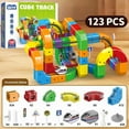 thumbnail image 3 of 51/81/123PCS Magical Track Train USB Rechargeable 3D Building Tracks Cube Rails STEM Educational Toys Christmas Birthday Gift, 3 of 6